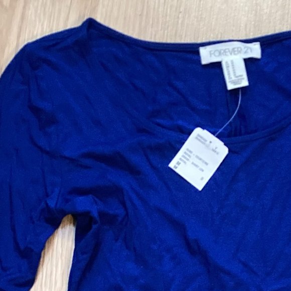 Royal Blue Midi Skater Dress - Picture 5 of 5